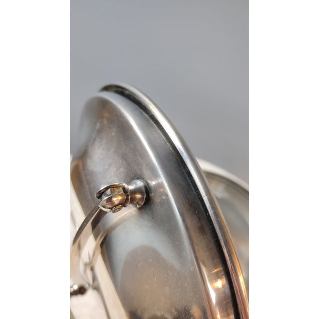 Metal Mid-Century Silver Plate Ice Bucket by Poole For Sale - Image 7 of 13