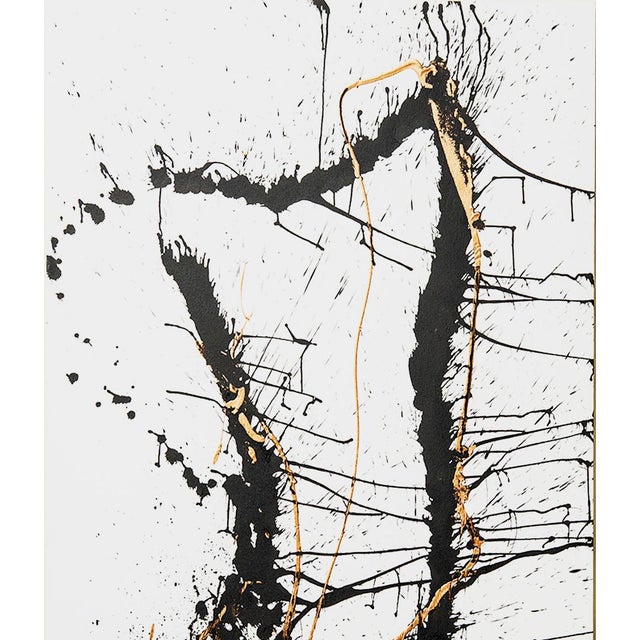 2010s Virginia Dutton Abstract Ink and Acrylic Painting, “Torso” 2015 For Sale - Image 5 of 10