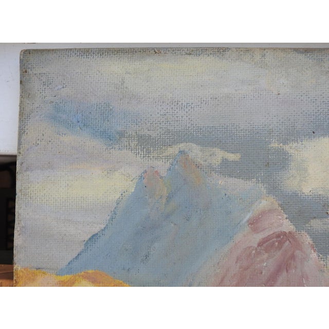 1980 Impressionist Mountain Desert Landscape Painting For Sale - Image 4 of 6