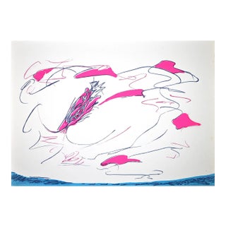 Giulio Turcato, Abstract Composition, Screen Print, 1976 For Sale