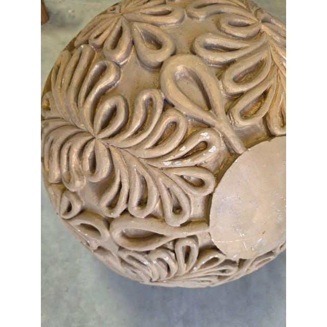 Vintage Colossal Department Store 2 Ft Gold Ornament Window Display For Sale - Image 10 of 12