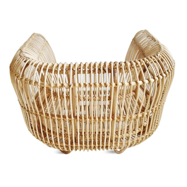 Raw Bamboo Vintage Mantra Club Chair For Sale In Los Angeles - Image 6 of 7