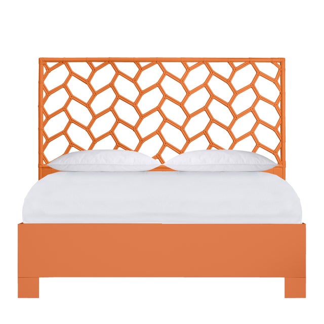 Silas Platform Bed King - Orange For Sale - Image 12 of 12