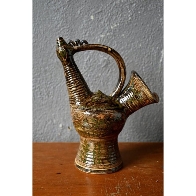 Zoomorphic Pitcher by L Risse, Strasbourg, 1962 For Sale - Image 12 of 15