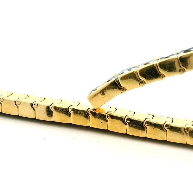 Green H. Stern 18k Gold Brazilian Rainbow Gemstone Bracelet, 1990s For Sale - Image 8 of 9