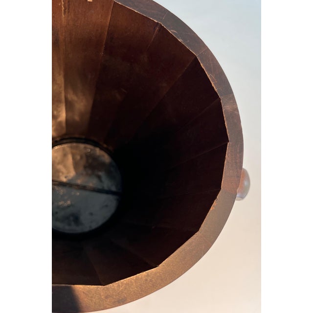 1950s Brutalist Wooden Umbrella Stand For Sale - Image 4 of 11