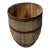 Antique Oak Barrel Weathered Staves Forged Iron Bands Farmhouse Primitive For Sale