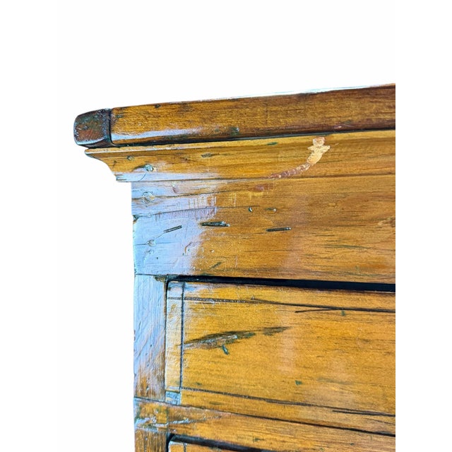 Antique OverSized Pine 12 Drawer Map Flat File Cabinet For Sale In New York - Image 6 of 12