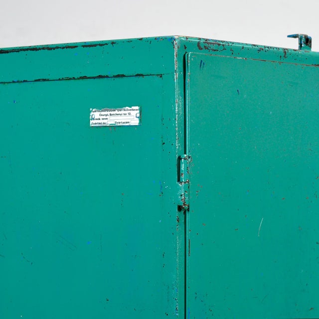 Metal Industrial Iron Cabinet, 1970s For Sale - Image 7 of 17
