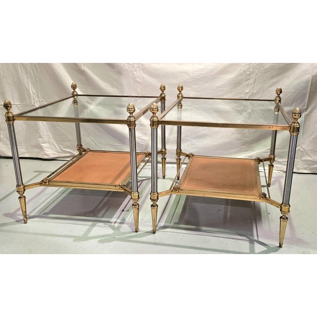 Side Tables attributed to Maison Jansen, 1950s, Set of 2 For Sale - Image 9 of 10