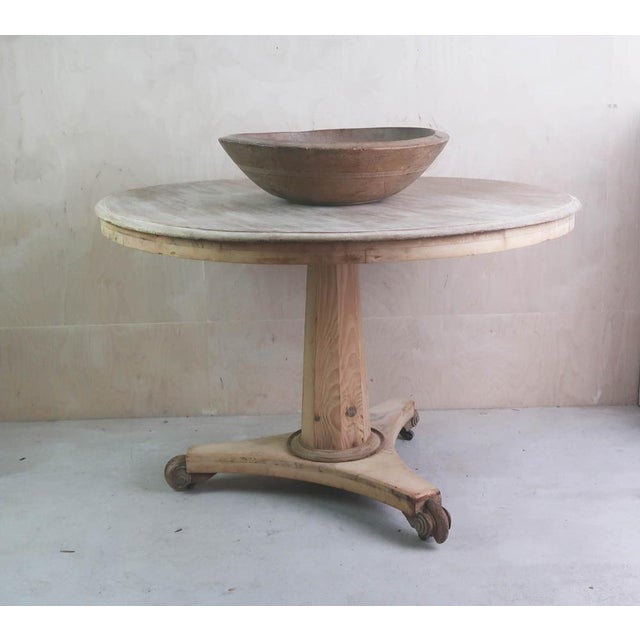 Small Antique Palladian Style Round Bleached Table, England, 1835 For Sale - Image 3 of 8