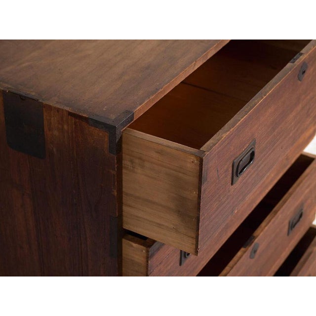 Antique Japanese Chest of Drawers in Wood For Sale - Image 6 of 11