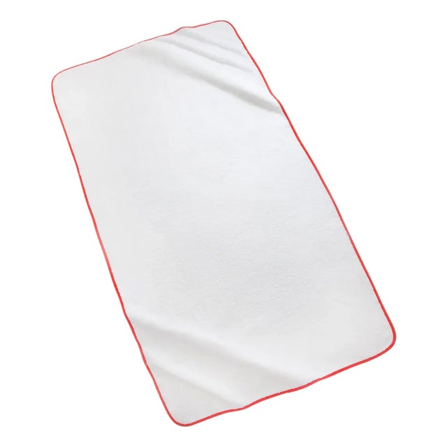 Ducap Pool Towel, White/Orange For Sale