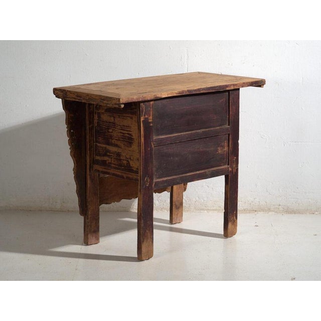 Antique Carved Pine Console For Sale - Image 9 of 10