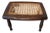 19th Walnut Footstool W/ Cane Seat For Sale