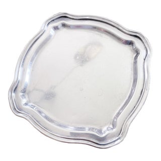 Antique Silver Plated Tip Tray From the Patterson Hotel in Bismarck Nd For Sale