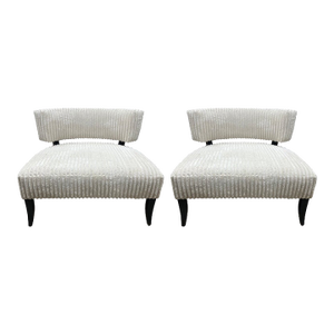1960s Pair of James Mont Attributed Lounge Chairs