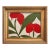 Ron Giusti Mini Tsubasa Orchid Taupe Red Acrylic Painting For Sale