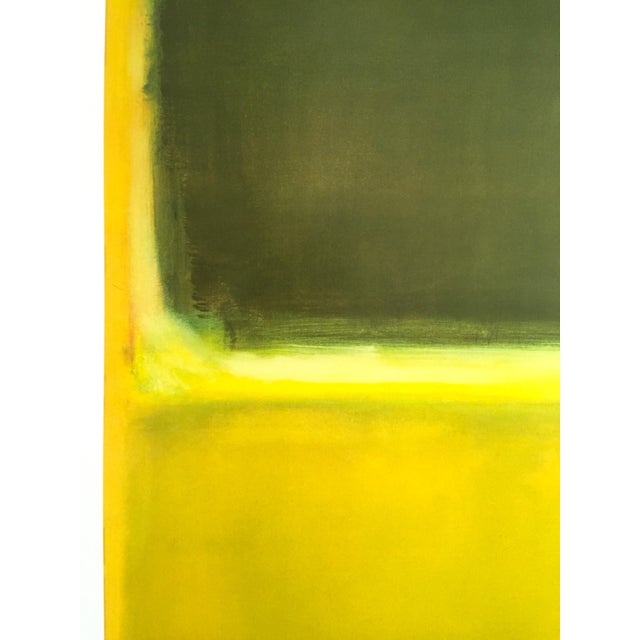 Mark Rothko Abstract Expressionist Lithograph Print Poster Green