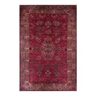 Early 20th Century Persian Silk Kashan Carpet ( 4'6" X 6'10" ) For Sale