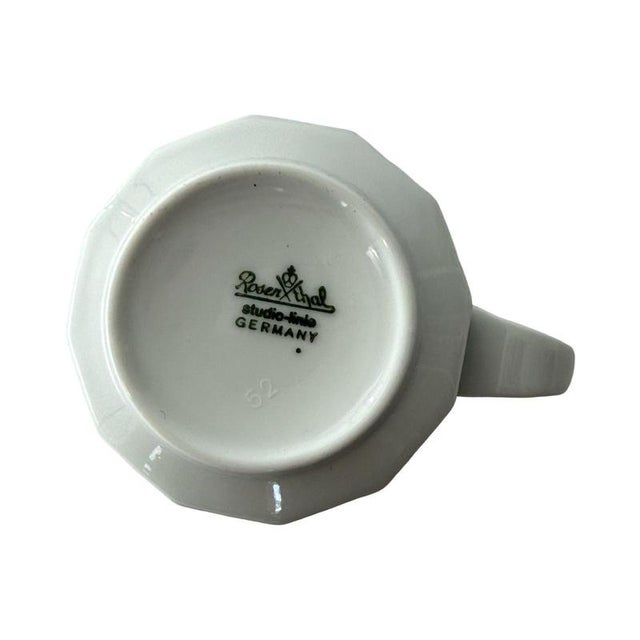 White Cups & Saucers from Rosenthal Studio-Line, Set of 6 For Sale - Image 8 of 9