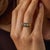 Late 19th Century Late 19th Century Victorian 1.20 Carat Old Mine Cut Diamond 18k Yellow Gold Silver Five Stone Band, , Size 5.5 For Sale - Image 5 of 6