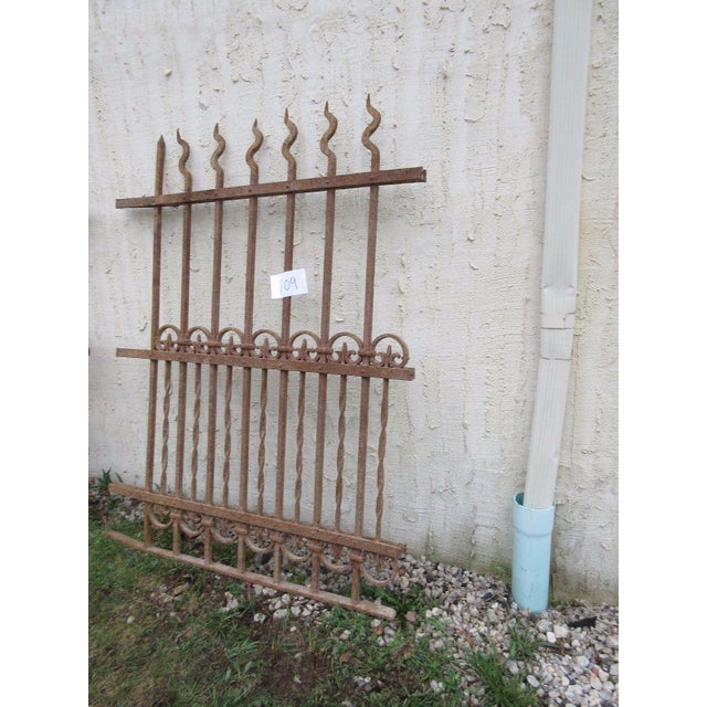 Antique Victorian Iron Architectural Salvage Door For Sale - Image 4 of 7