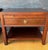 Brown Pair of Spanish Neoclassical Style Nightstands with Drawer and Lower Shelf, 1950 For Sale - Image 8 of 11