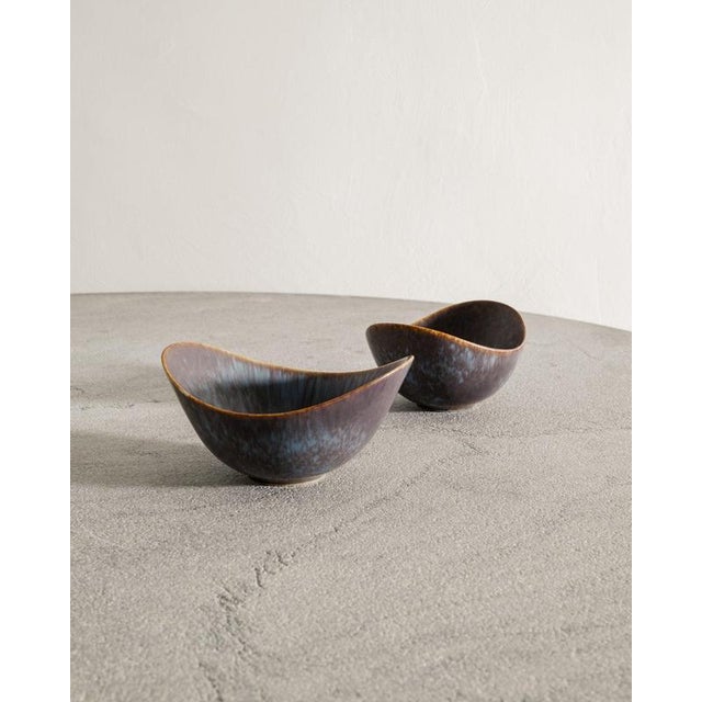 Mid-Century Swedish Aro Ceramic Bowls by Gunnar Nylund for Rörstrand, 1950s, Set of 2 For Sale - Image 4 of 6