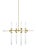The Linger 12-Light Chandelier by Sean Lavin for Tech Lighting is designed with twelve LED lights shaped by glass and...