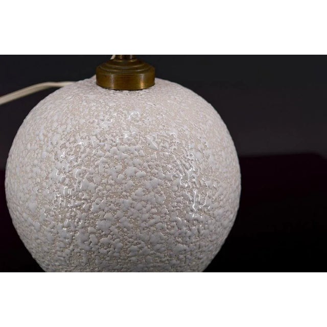 Besnard White Ceramic Lamp, France, 1930s For Sale - Image 6 of 10