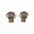 French Antique Pair Edmé Samson Paris Chelsea-Style Porcelain Bird Potpourri Urns C. 1885-1920 For Sale - Image 3 of 8