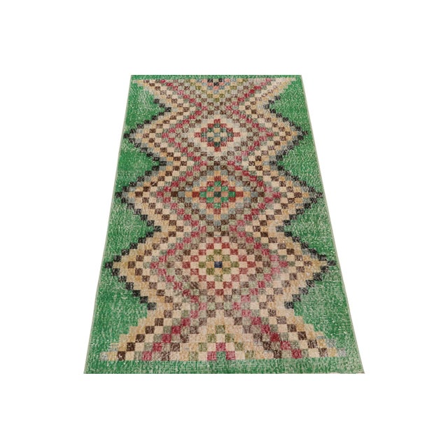 This vintage 3x7 runner is a new addition to Rug & Kilim’s Mid-Century Pasha Collection. This line is a commemoration,...