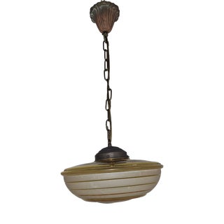 German Art Deco Hanging Lamp, 1930s For Sale