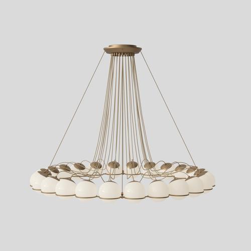 Model 2109/24/14 Lamp with Champagne Structure by Gino Sarfatti For Sale - Image 17 of 18