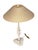 Elegant 1980s Frederick Cooper table lamp showcasing a sculptural and nature-inspired silhouettes. The bases feature an...
