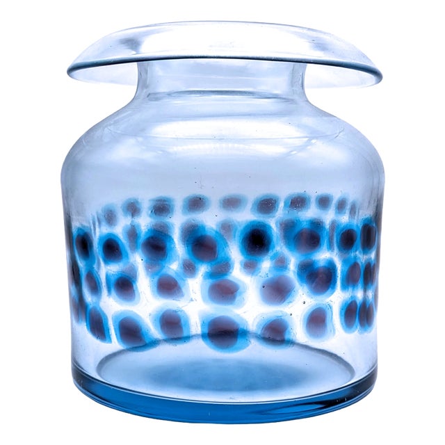 Mid-Century Modern Murano Murrine Glass Vase by Antonio Da Ros for Cenedese, 1960s For Sale
