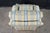 Vintage Swaim Yellow & Blue Plaid Down Filled Library Club Skirted Arm Chair For Sale - Image 14 of 18