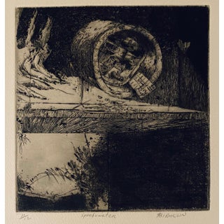 Robert A. Birmelin, Speedometer, American Modernist Abstract Etching For Sale