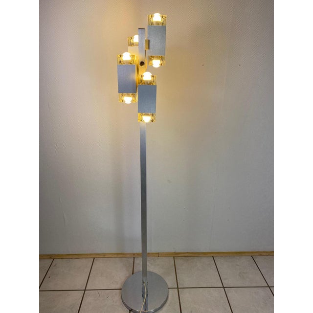 Space Age Murano Glass Floor Lamp by Gaetano Sciolari for Stilkronen, 1970s For Sale - Image 9 of 10