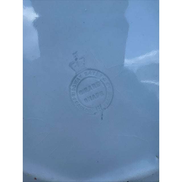 Antique Staffordshire White Ironstone Girard Shape Pitcher & Bowl Set, Circa 1840s For Sale - Image 13 of 17