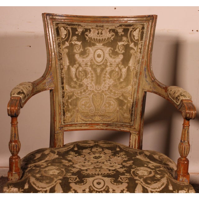 18th Century 18th Century Louis XVI Cabriolet Armchairs, Set of 2 For Sale - Image 5 of 16
