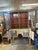 Vintage Painted Farmhouse Kitchen Hutch With Glass Doors For Sale - Image 4 of 8