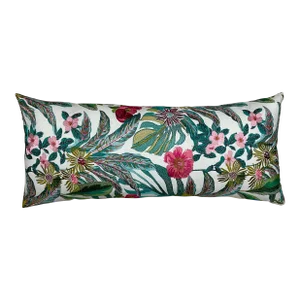 Contemporary Two-Sided Tropical Motif Pillow