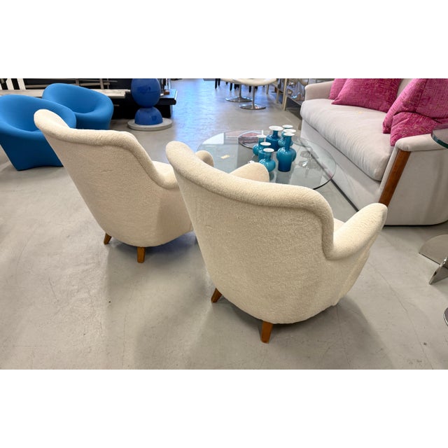 Pair of Gustav Axel Berg Swedish Club Chairs Circa 1945 For Sale In Palm Springs - Image 6 of 18