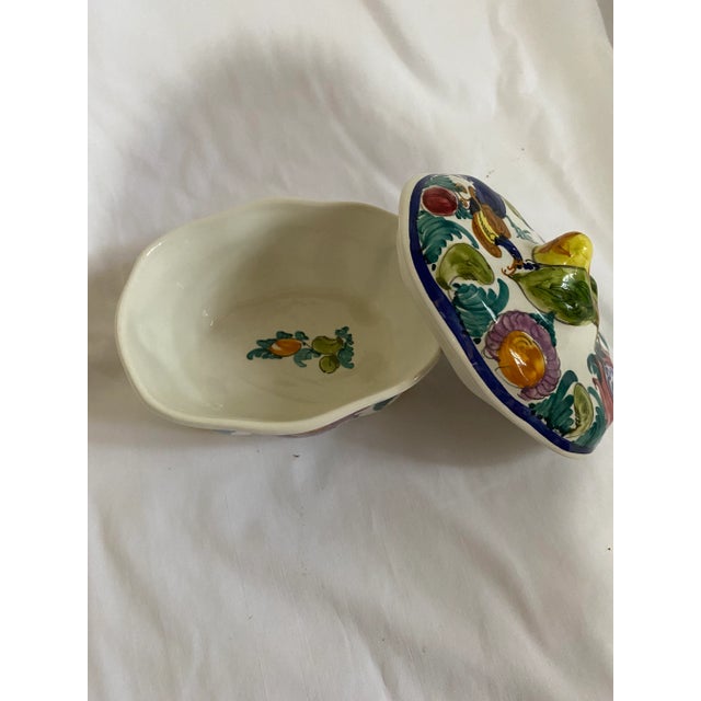 1990s Greek Pottery Lidded Bowl For Sale - Image 4 of 8