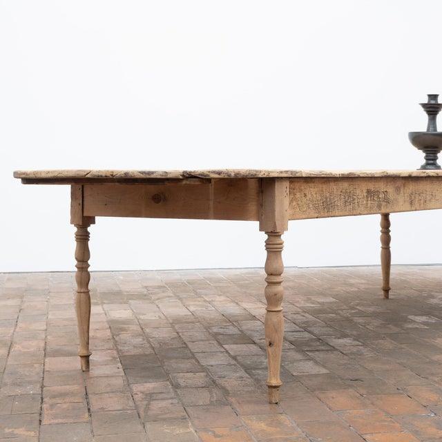 Large Wooden Communal Table, 20th Century, 1900 For Sale - Image 6 of 12