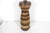 Vintage Stacked Turned Wood Marquetry Table Lamp For Sale - Image 6 of 12