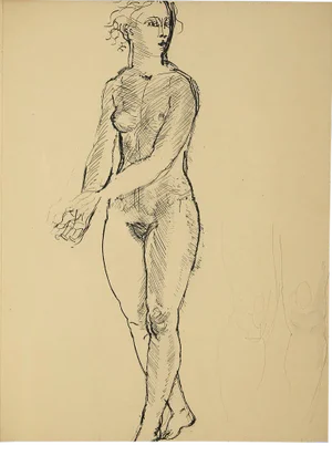 "Nude I" Raoul Dufy Lithograph From Monograph of Designs & Sketches