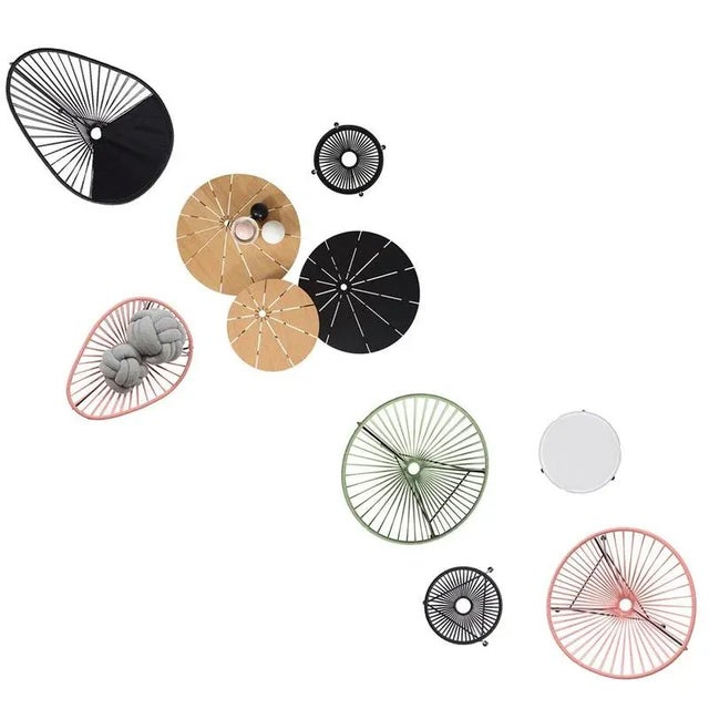 Metal Black Acapulco Chair with Black Cushion by OK Design For Sale - Image 7 of 8